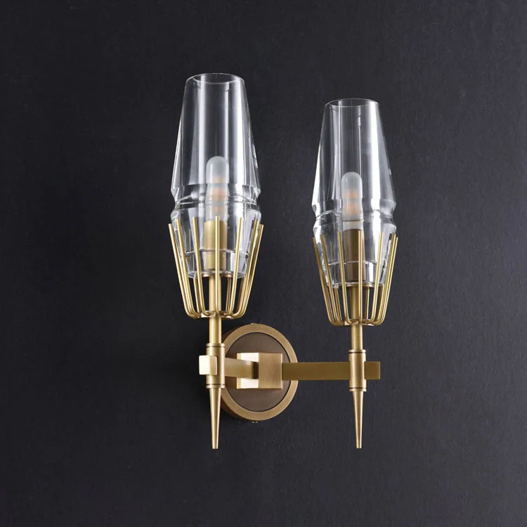 Nate Goblet Cup Double Head Wall Sconce - Image 3