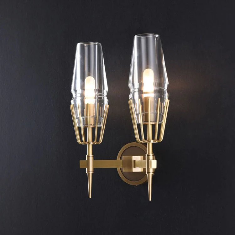 Nate Goblet Cup Double Head Wall Sconce - Image 4