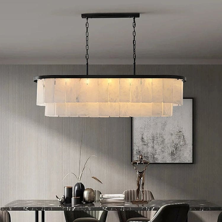 Natural Alabaster Chandelier - Image 2