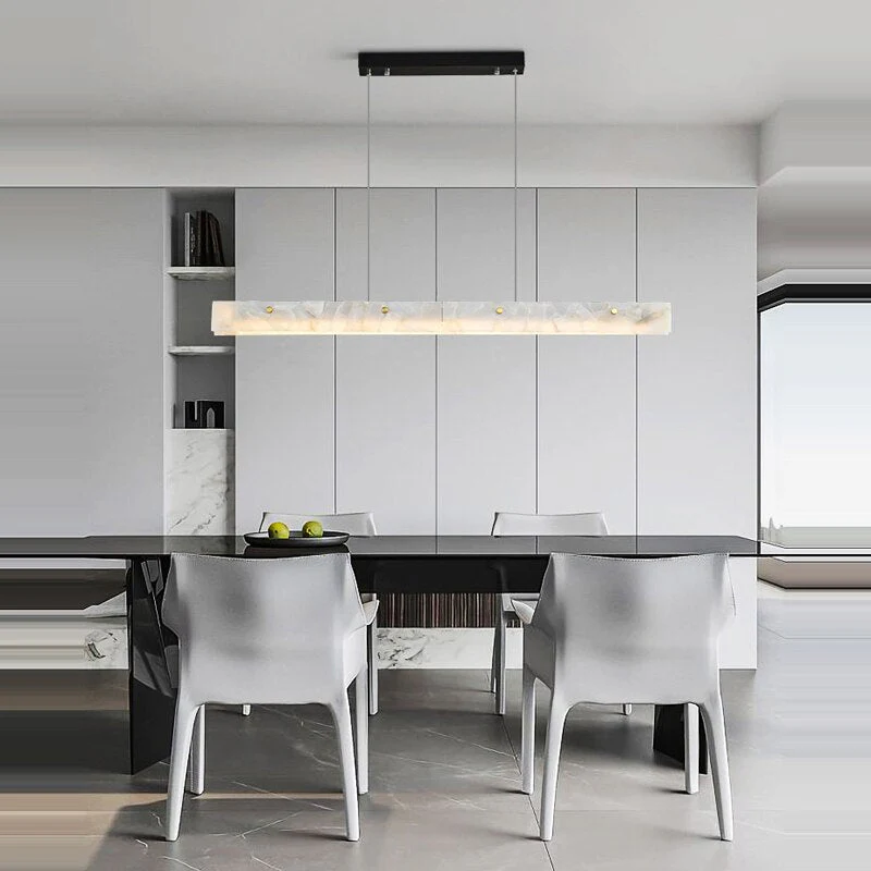 60" Natural Marble Kitchen Island Chandelier - Image 2