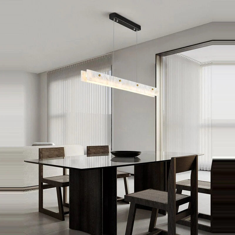 60" Natural Marble Kitchen Island Chandelier - Image 3