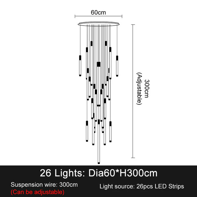 La Barra Staircase Foyer Chandelier - Image 21