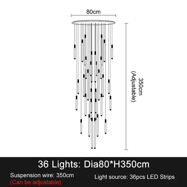 La Barra Staircase Foyer Chandelier - Image 32