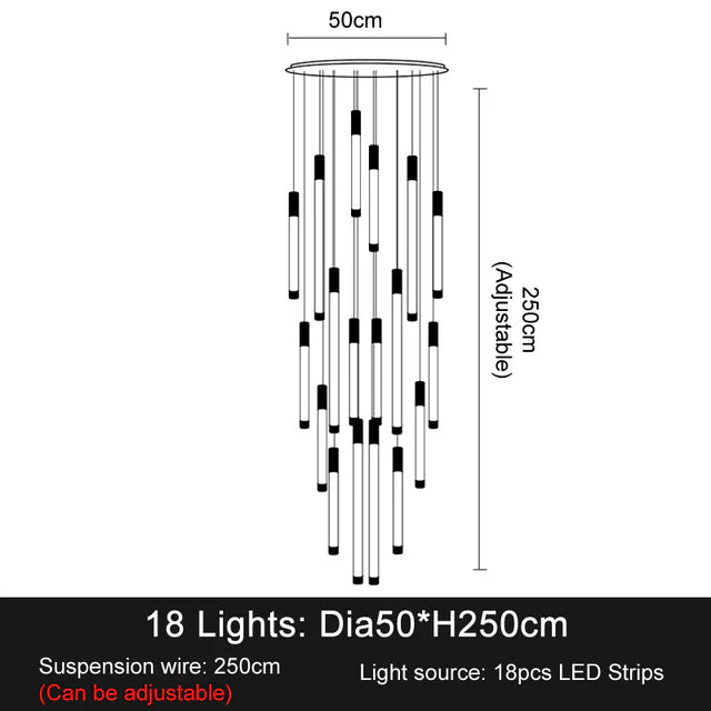 La Barra Staircase Foyer Chandelier - Image 9