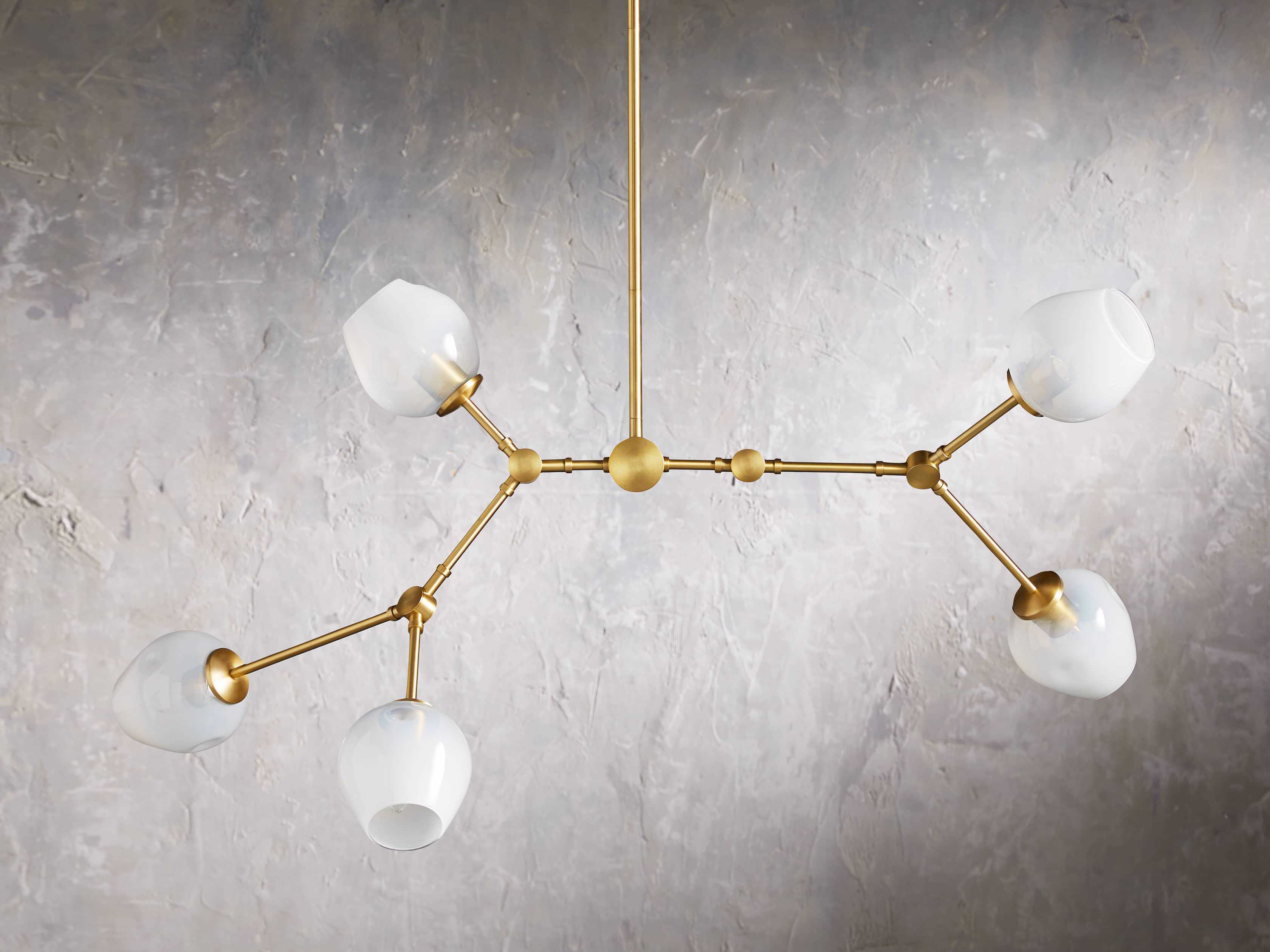 Noella Brass Chandelier 52" - Image 4