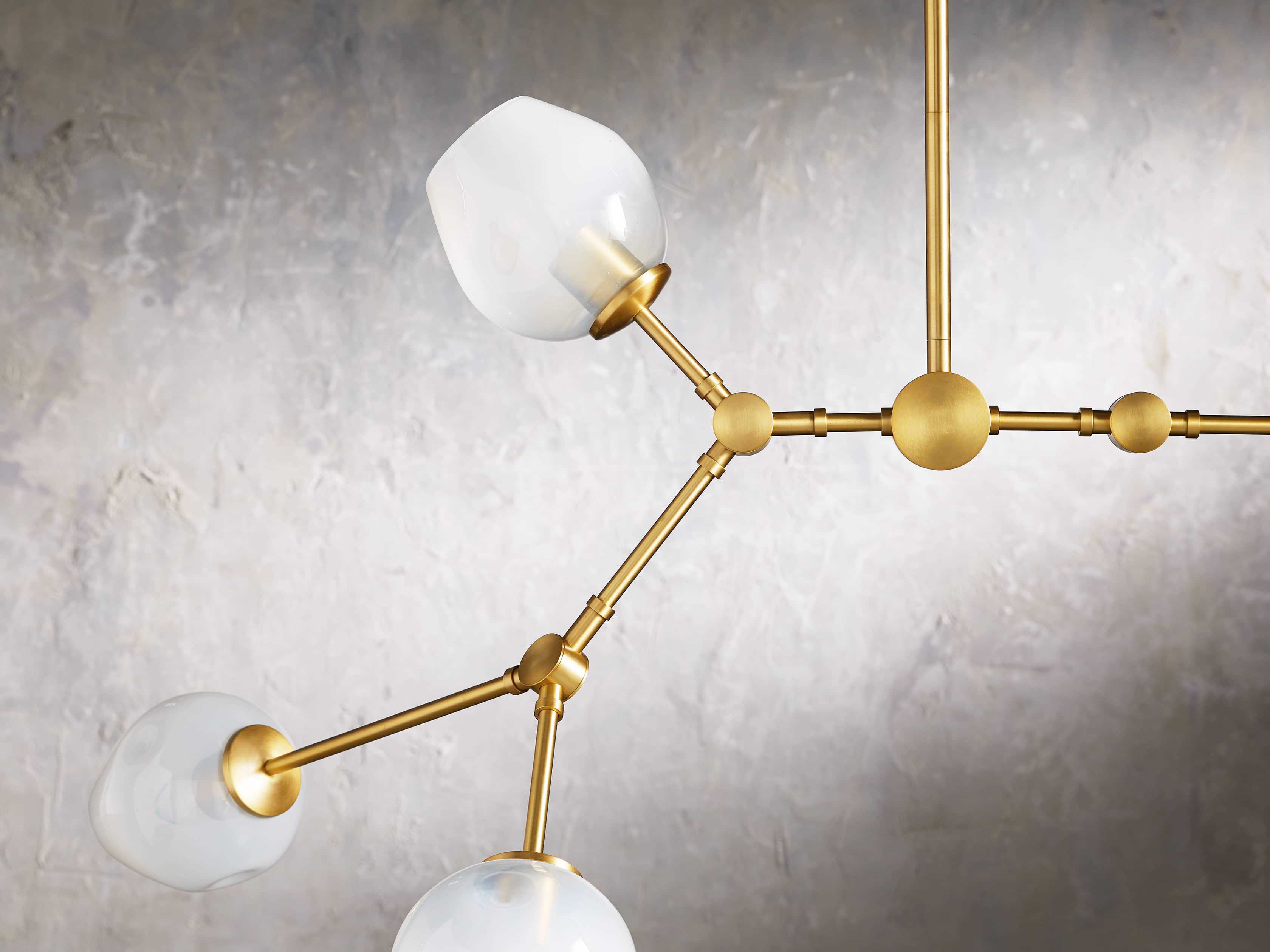 Noella Brass Chandelier 52" - Image 5