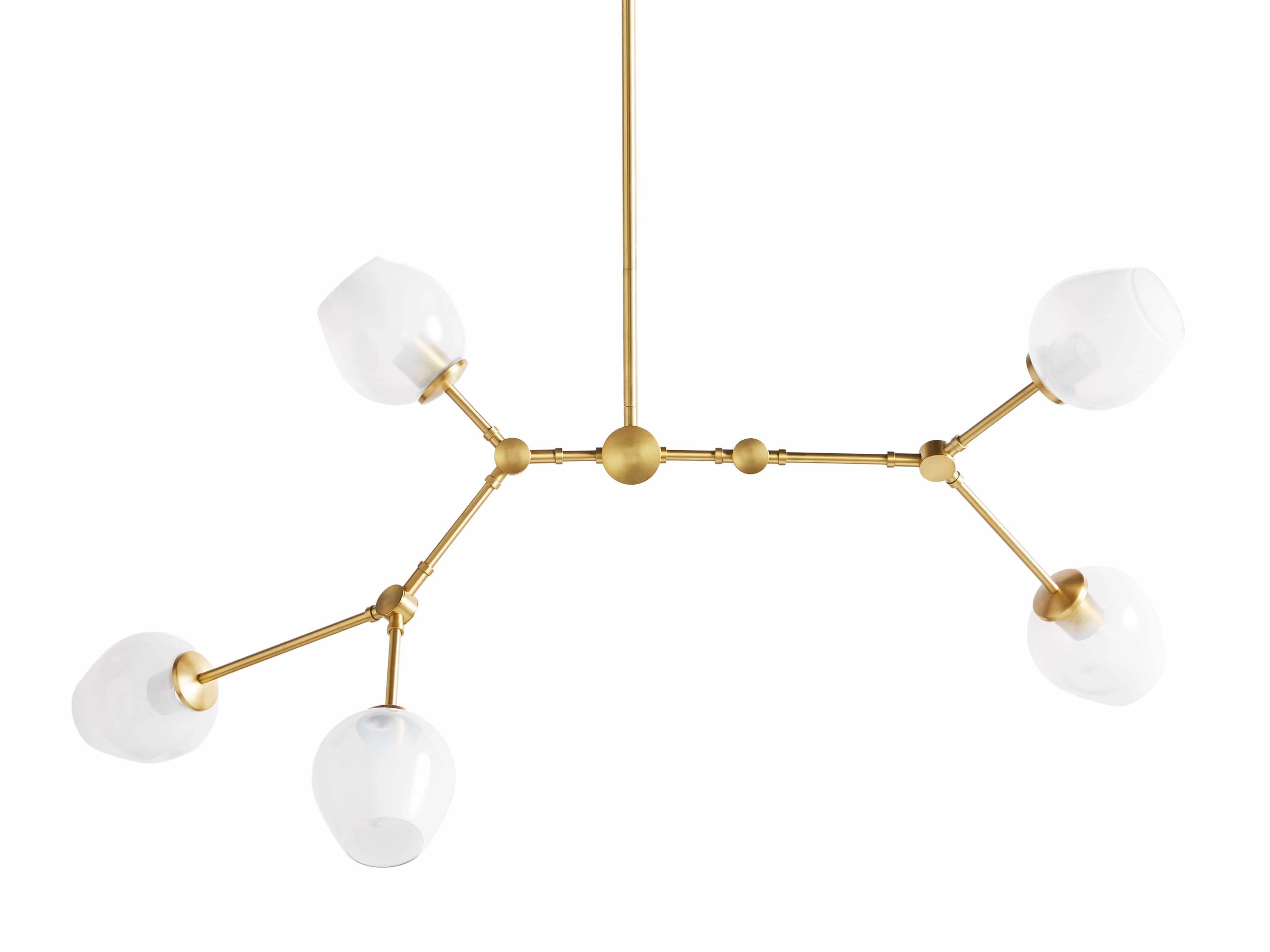 Noella Brass Chandelier 52" - Image 6