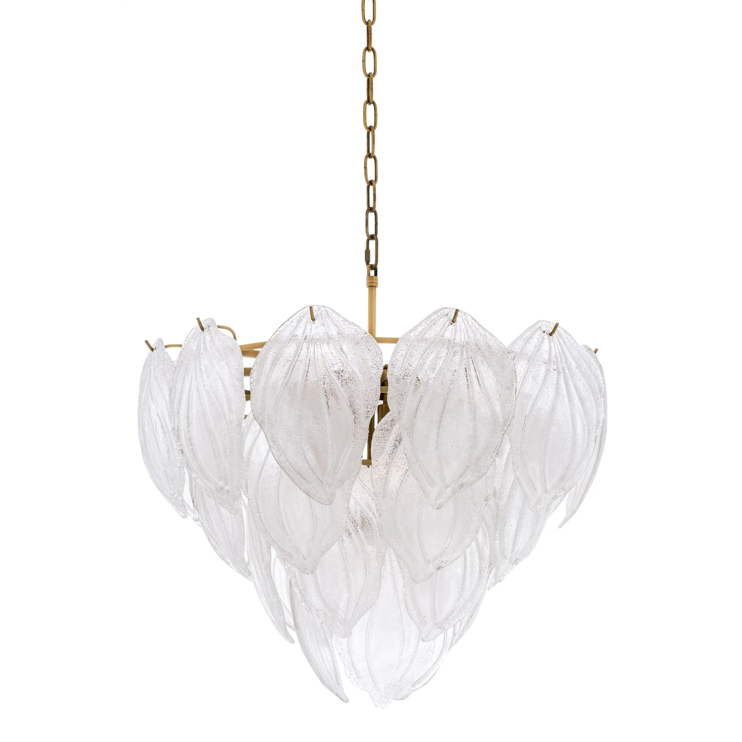 Novida Modern Glass Chandelier - [Brass] - Image 2