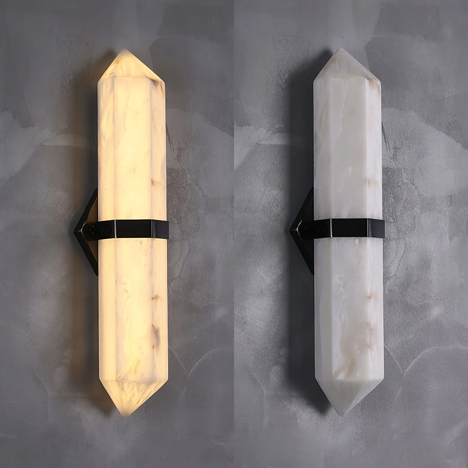 Alabaster Obelisk Wall Sconce - Image 5