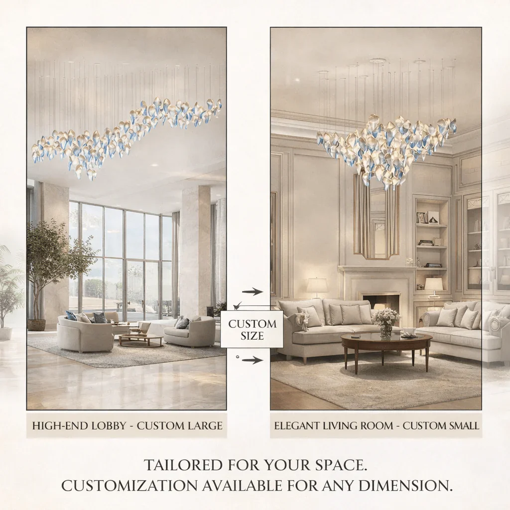 Ocean Drift Blown Glass Customize Chandelier - Image 11