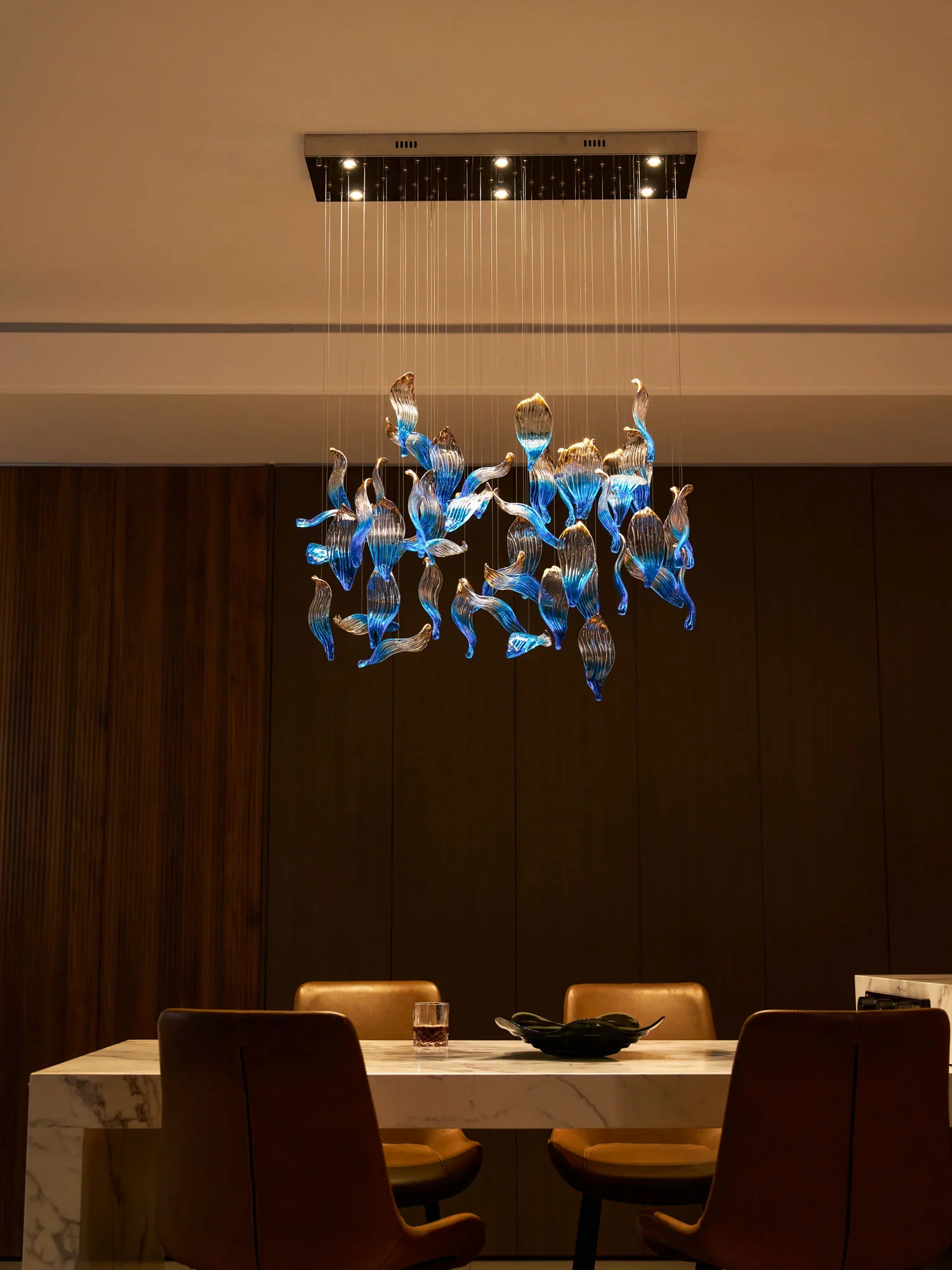 Ocean Drift Blown Glass Customize Chandelier - Image 15