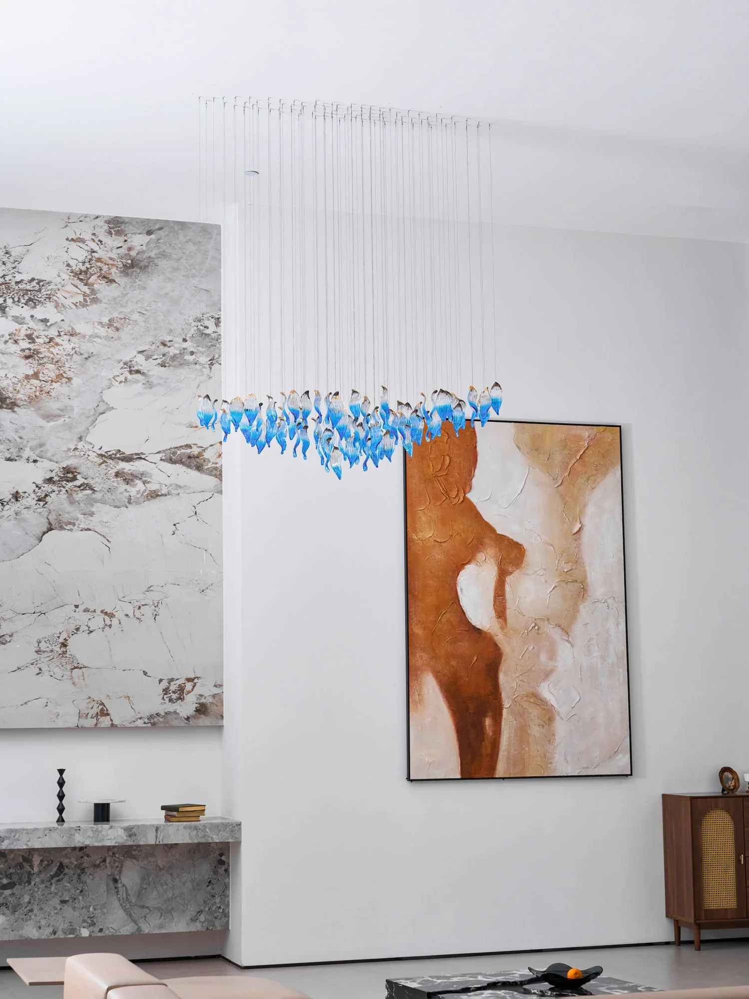 Ocean Drift Blown Glass Customize Chandelier - Image 19
