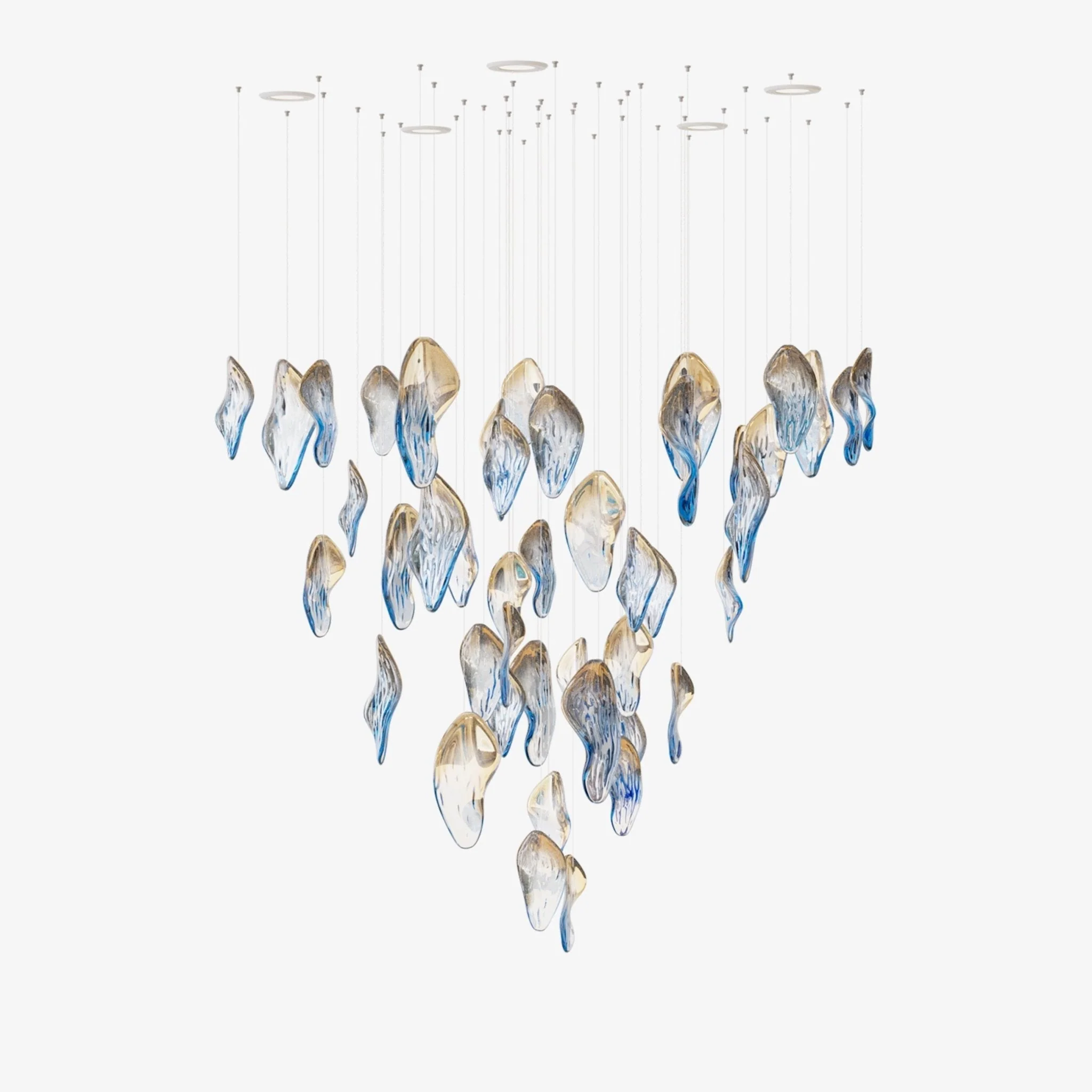 Ocean Drift Blown Glass Customize Chandelier - Image 2