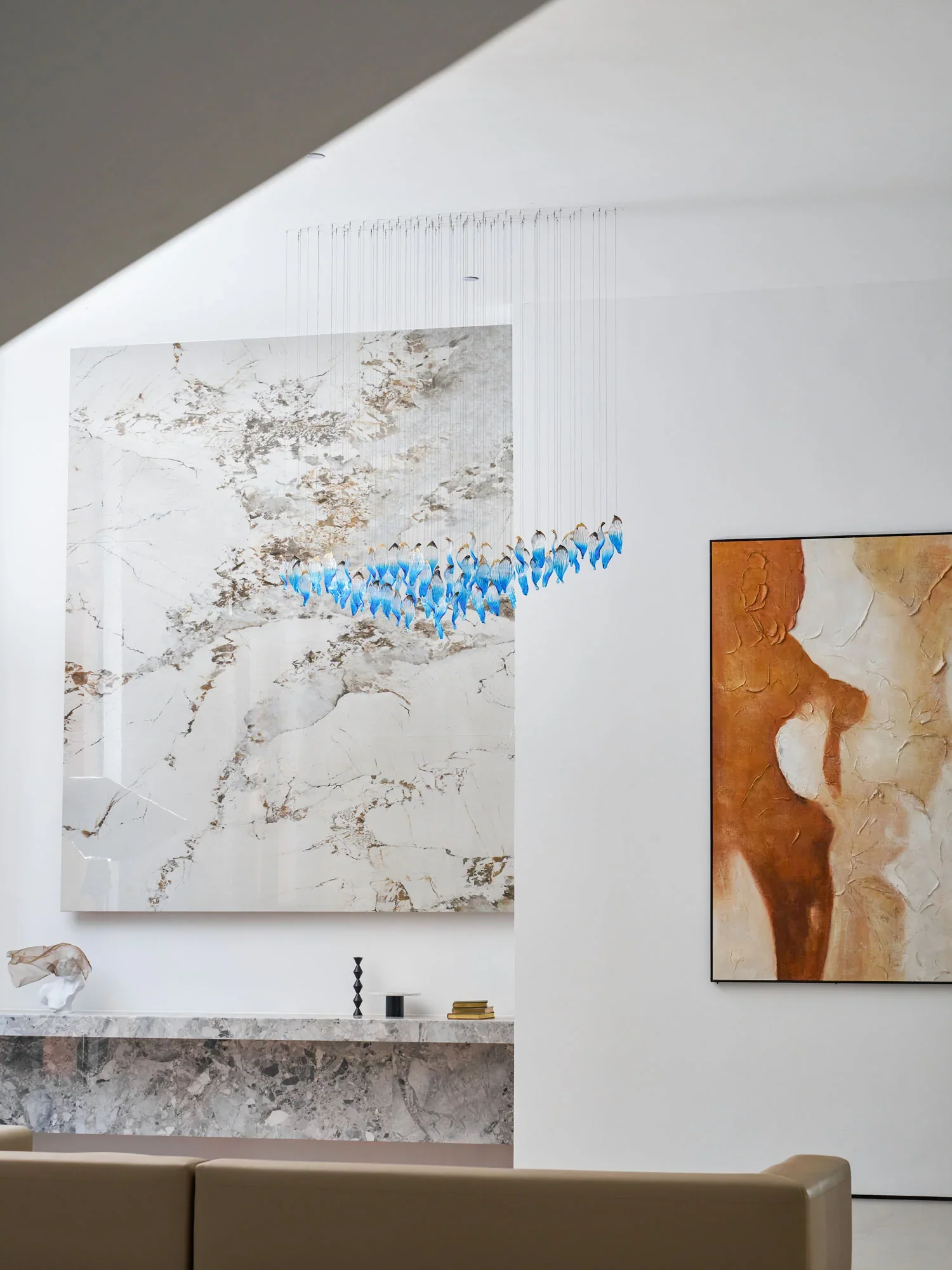 Ocean Drift Blown Glass Customize Chandelier - Image 20