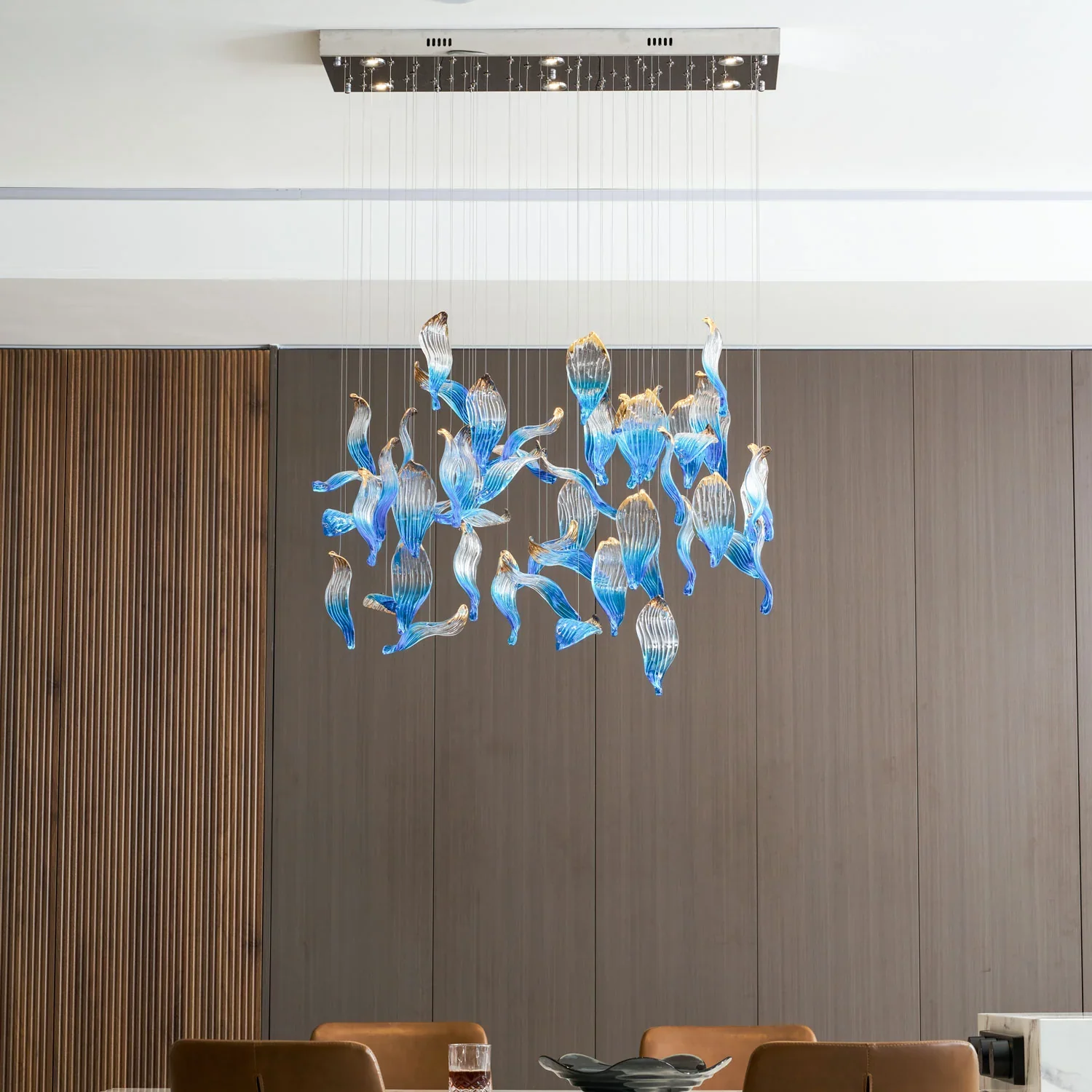 Ocean Drift Blown Glass Customize Chandelier - Image 21