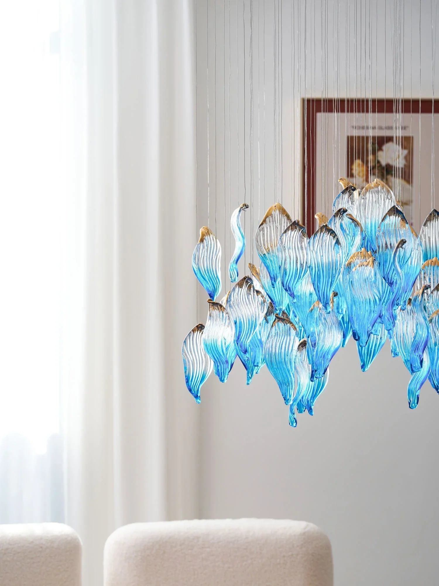Ocean Drift Blown Glass Customize Chandelier - Image 25
