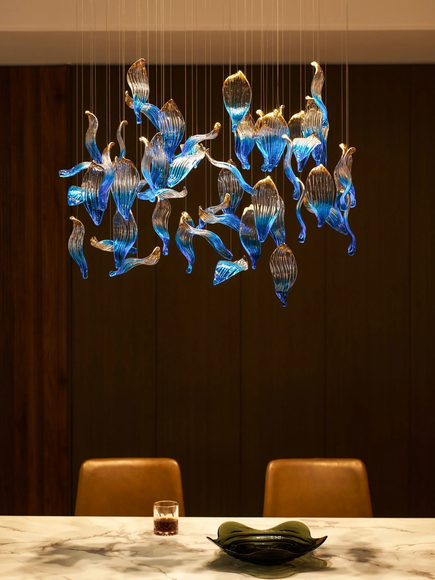 Ocean Drift Blown Glass Customize Chandelier - Image 28