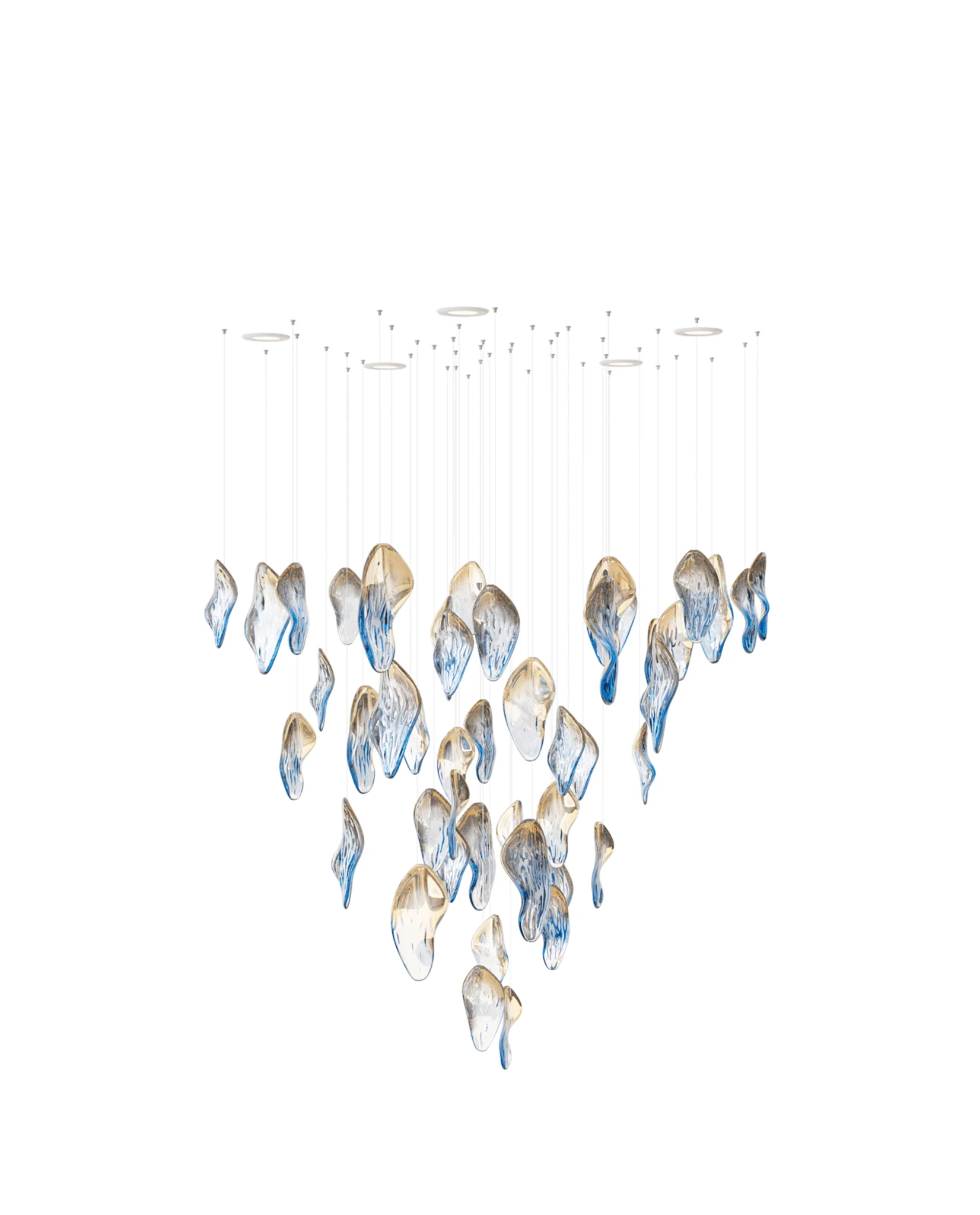 Ocean Drift Blown Glass Customize Chandelier - Image 7