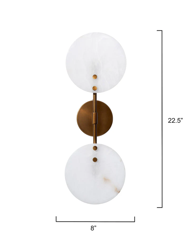 Alabaster Oracle Wall Sconce - Image 3