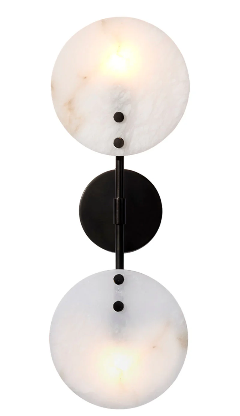 Alabaster Oracle Wall Sconce - Image 4