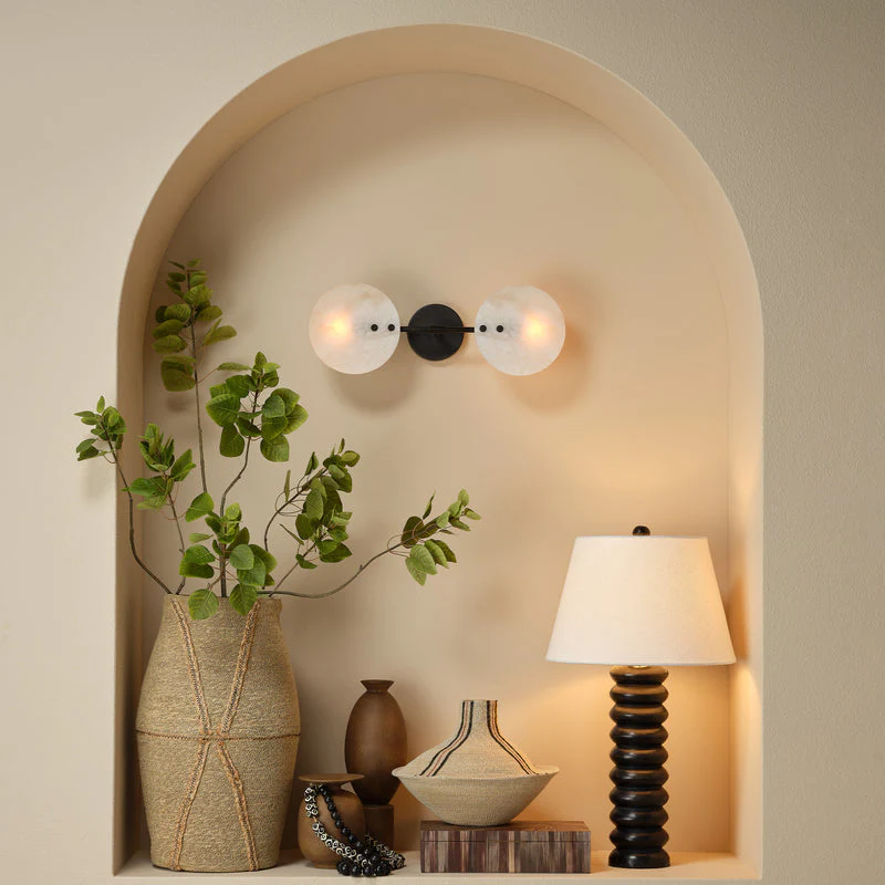 Alabaster Oracle Wall Sconce - Image 5