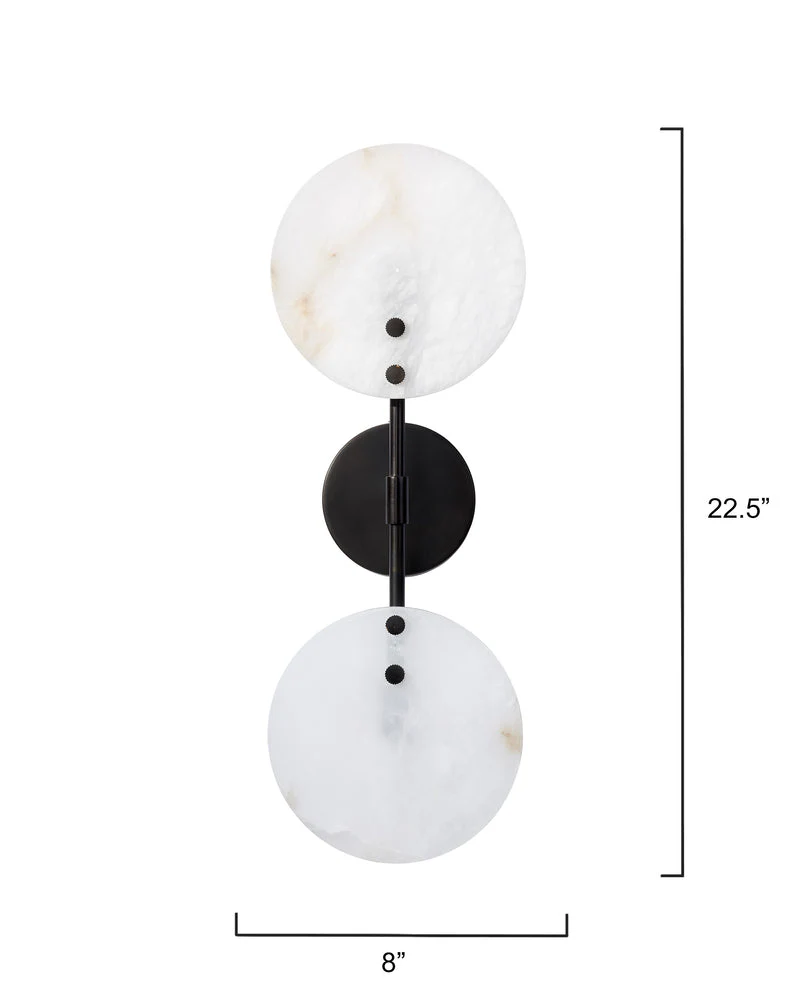 Alabaster Oracle Wall Sconce - Image 6
