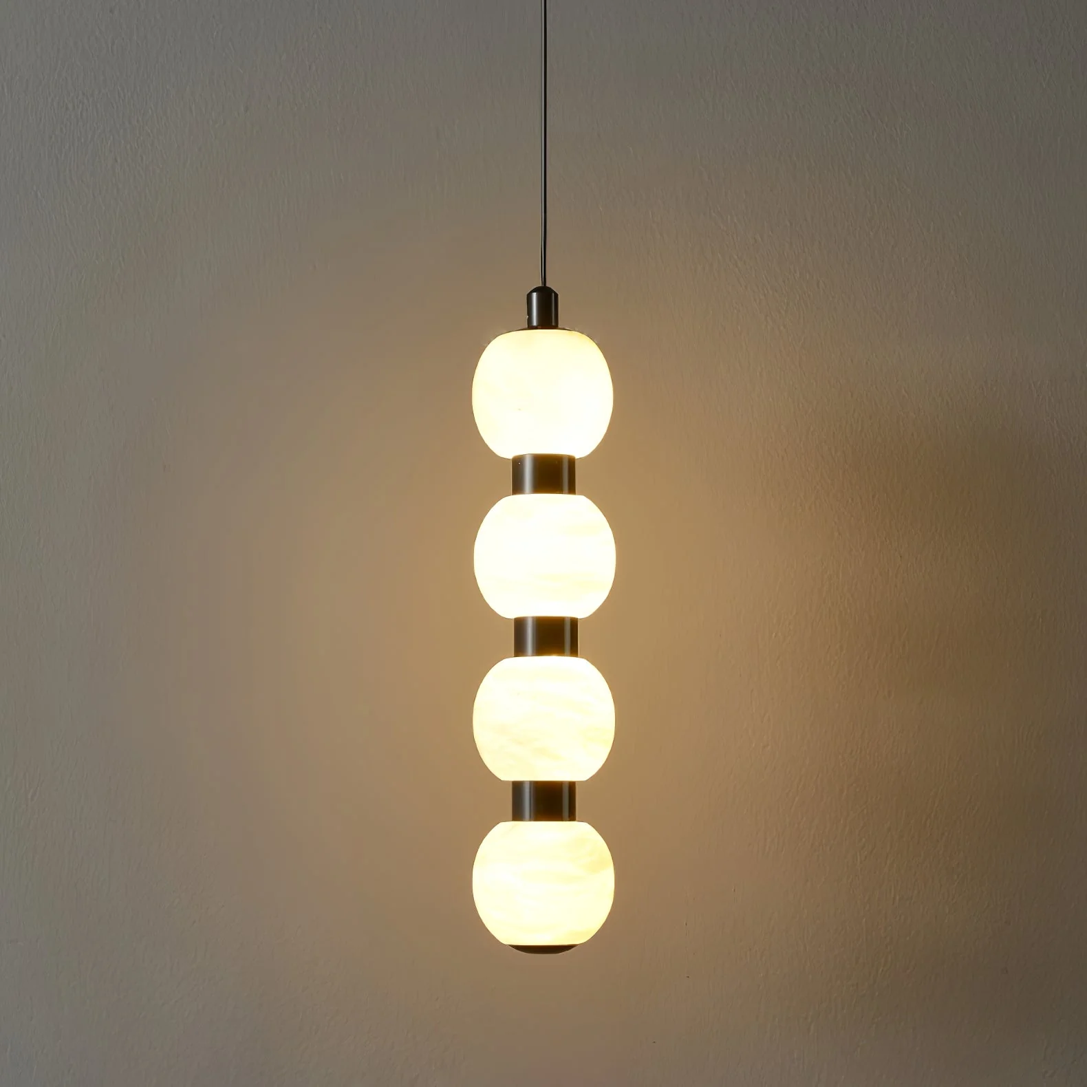 Orbique Alabaster Pendant Lamp - Image 13