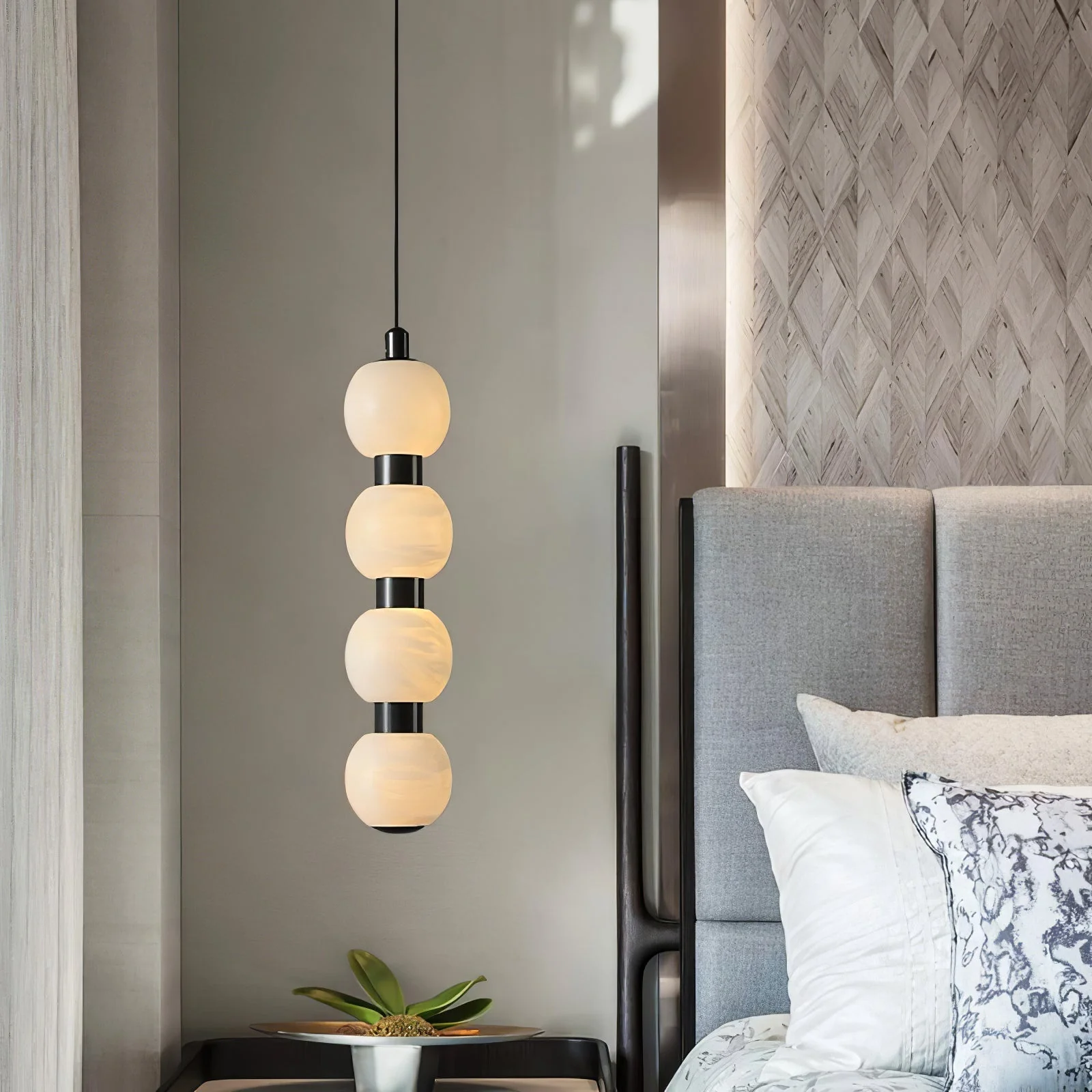 Orbique Alabaster Pendant Lamp - Image 5