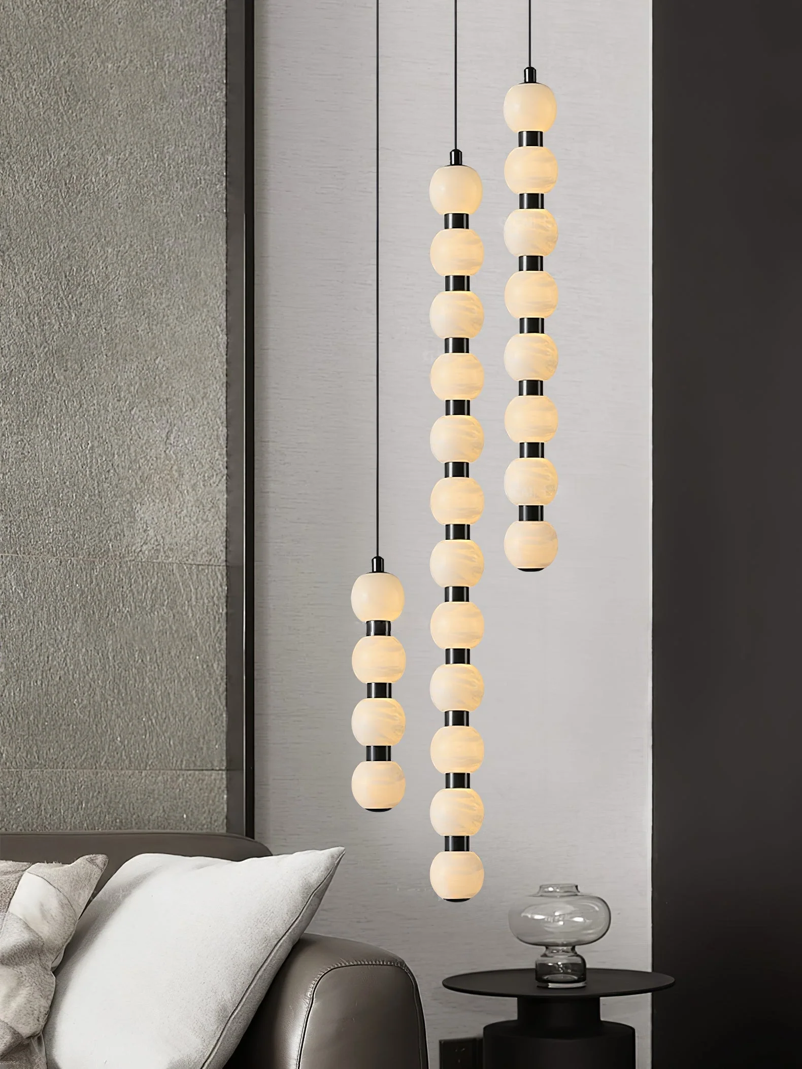 Orbique Alabaster Pendant Lamp - Image 6