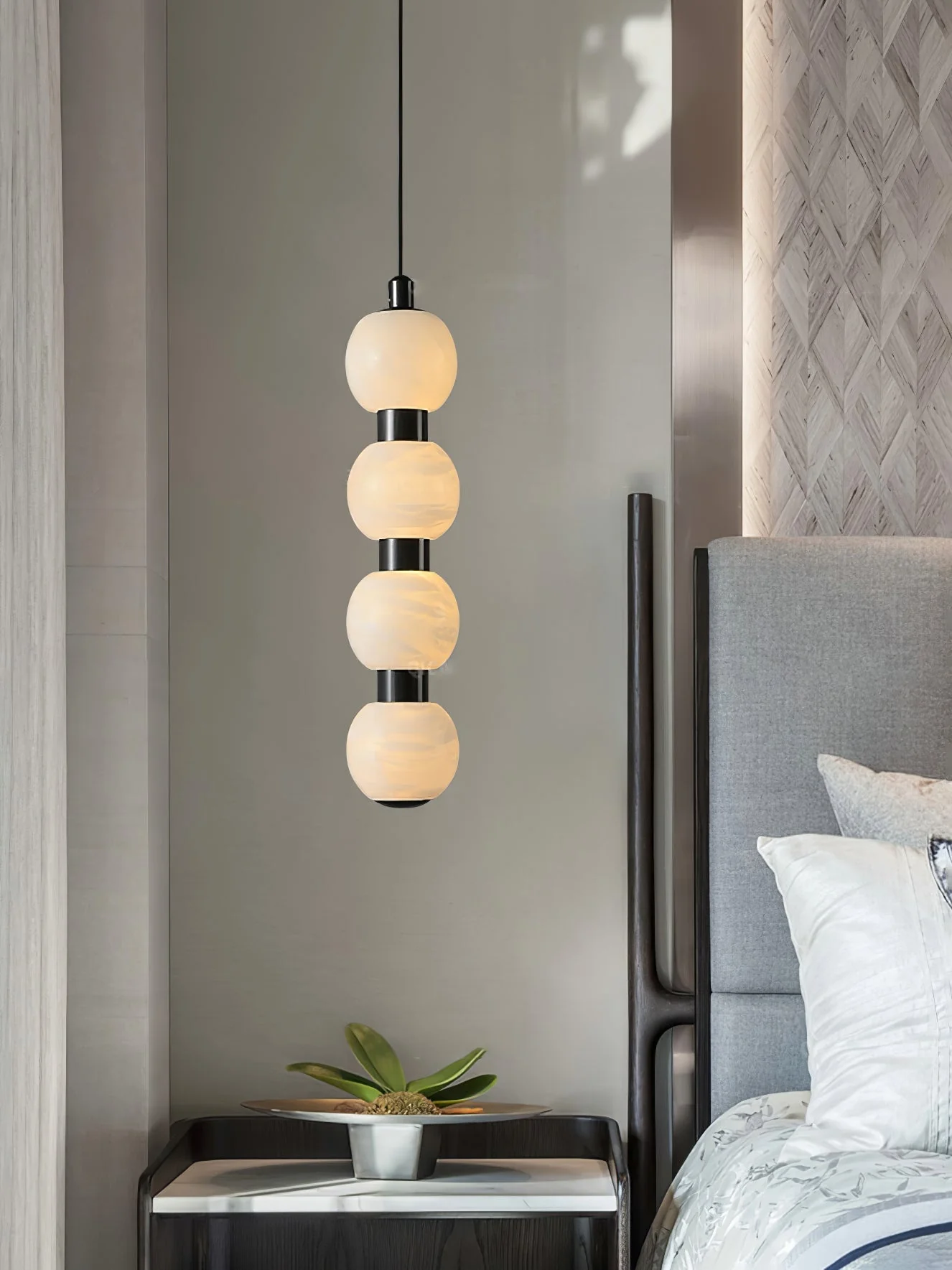 Orbique Alabaster Pendant Lamp - Image 7
