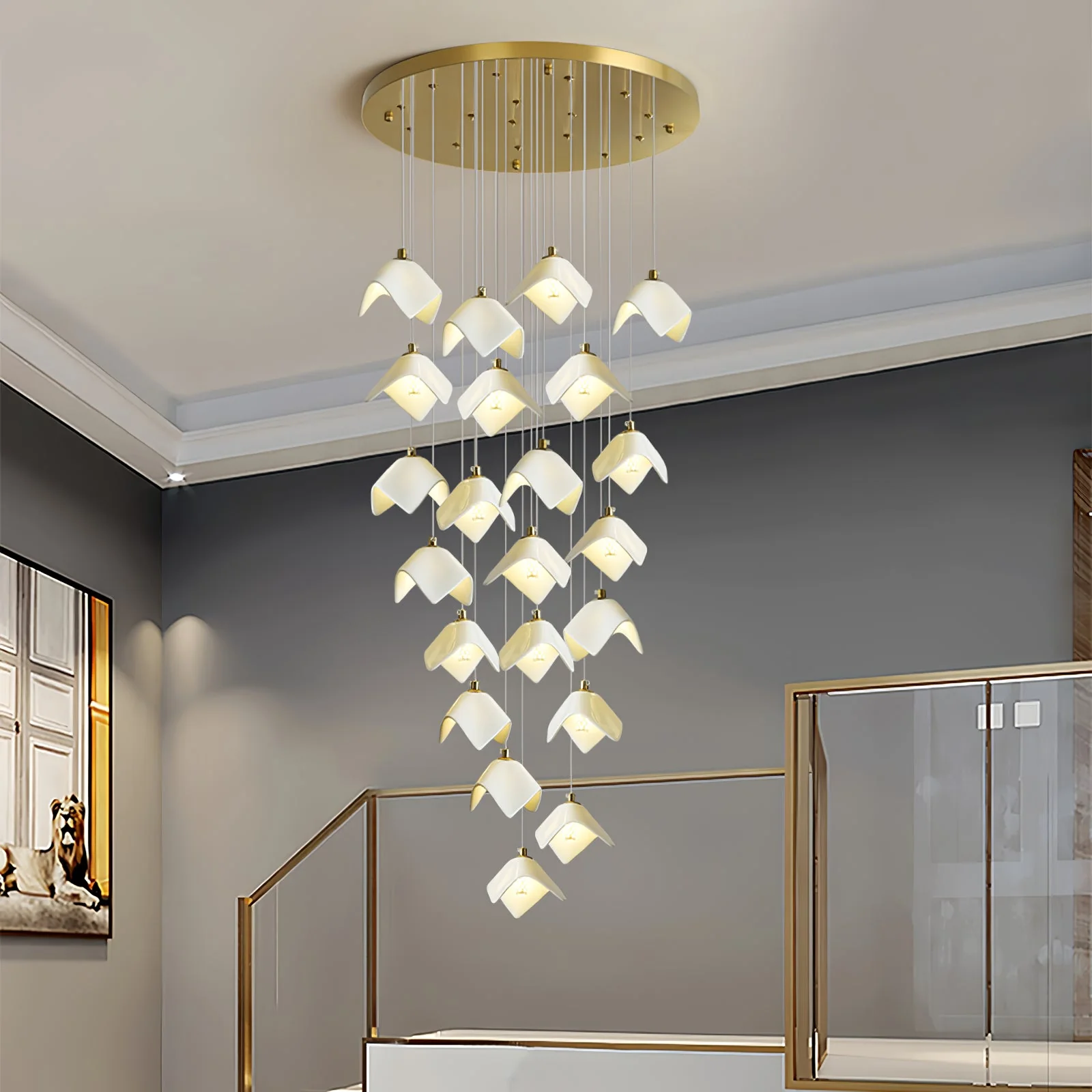 Orlani Cascade Stairs Chandelier - Image 3