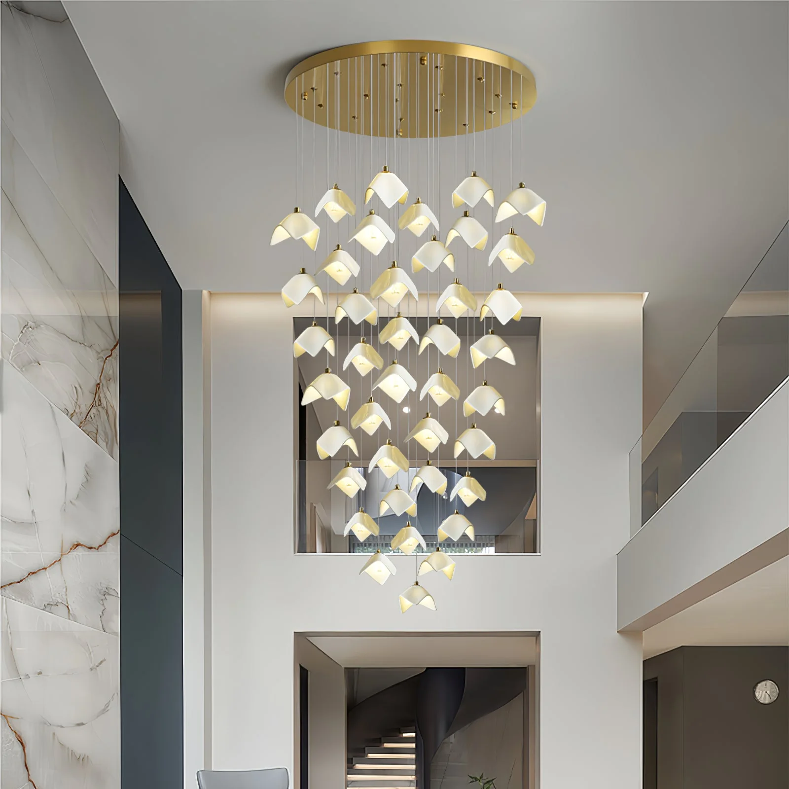 Orlani Cascade Stairs Chandelier - Image 4