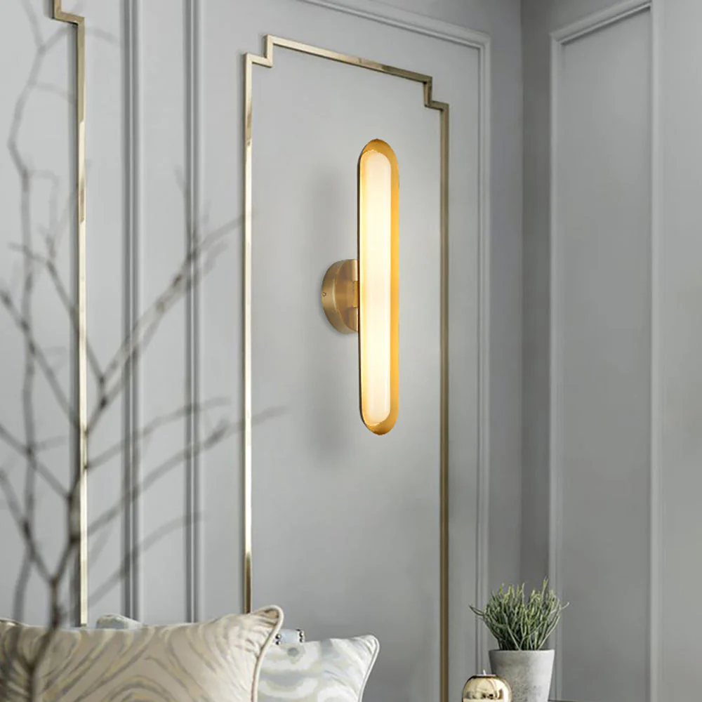 Oval Modern Metal Wall Light - Image 2