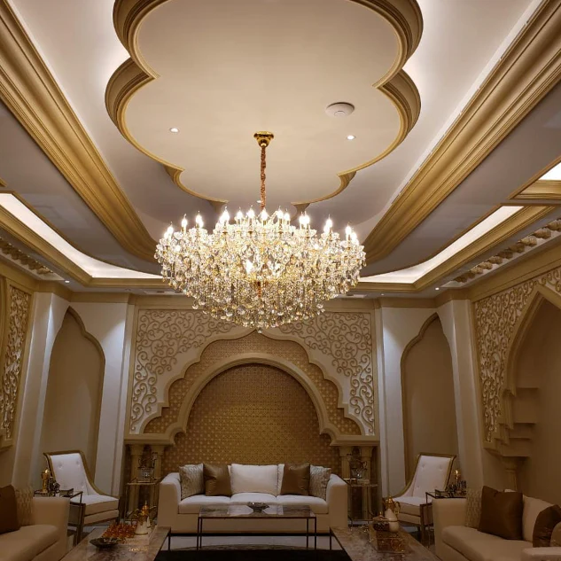 Oversized Luxury Candle Branch Raindrop Crystal Pendant Chandelier for Living/Dining Room/Foyer/Stairs - Image 9