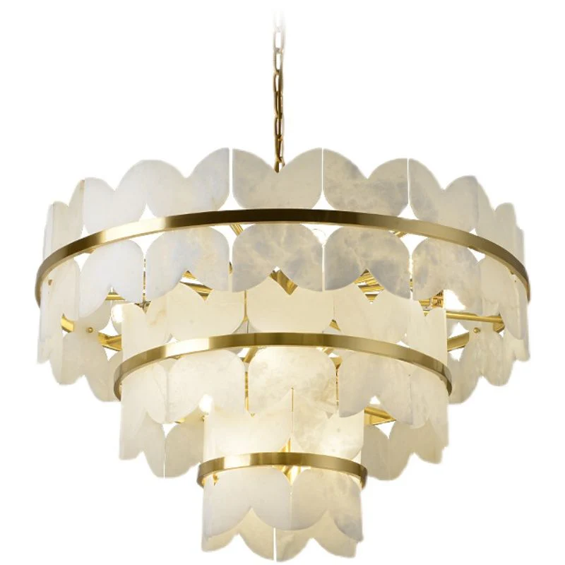 Patanga Alabaster Chandelier Light - Image 7