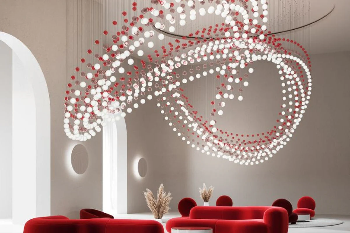 Pearl Curtain Customize Chandelier - Image 29