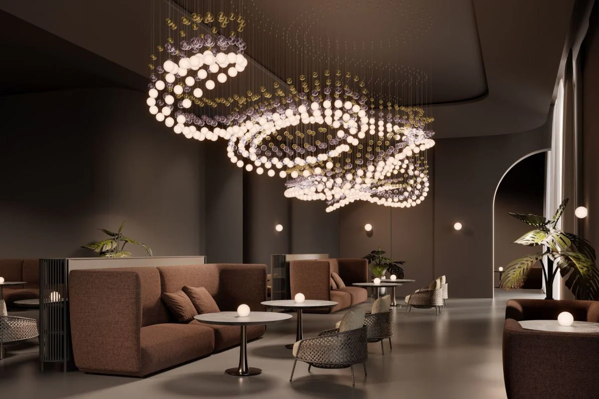 Pearl Curtain Customize Chandelier - Image 44