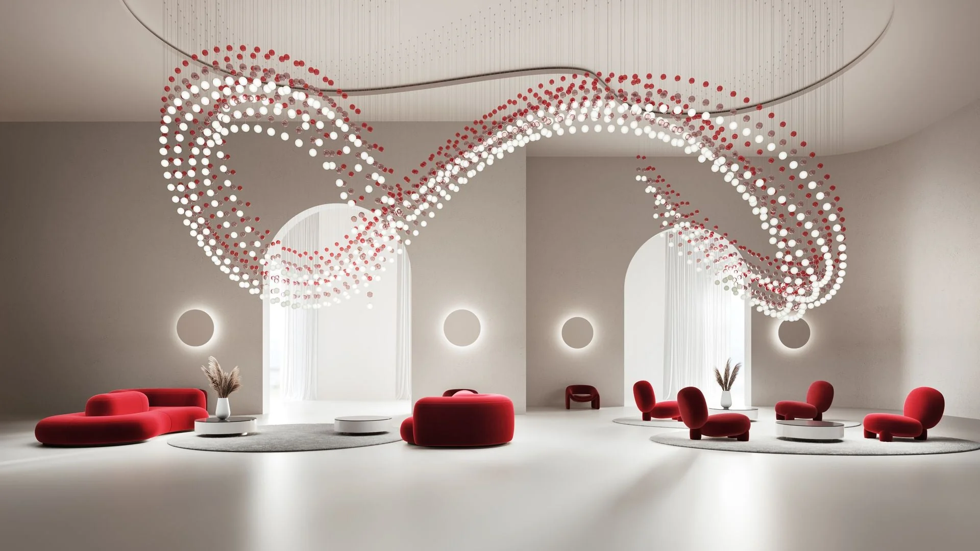 Pearl Curtain Customize Chandelier - Image 48
