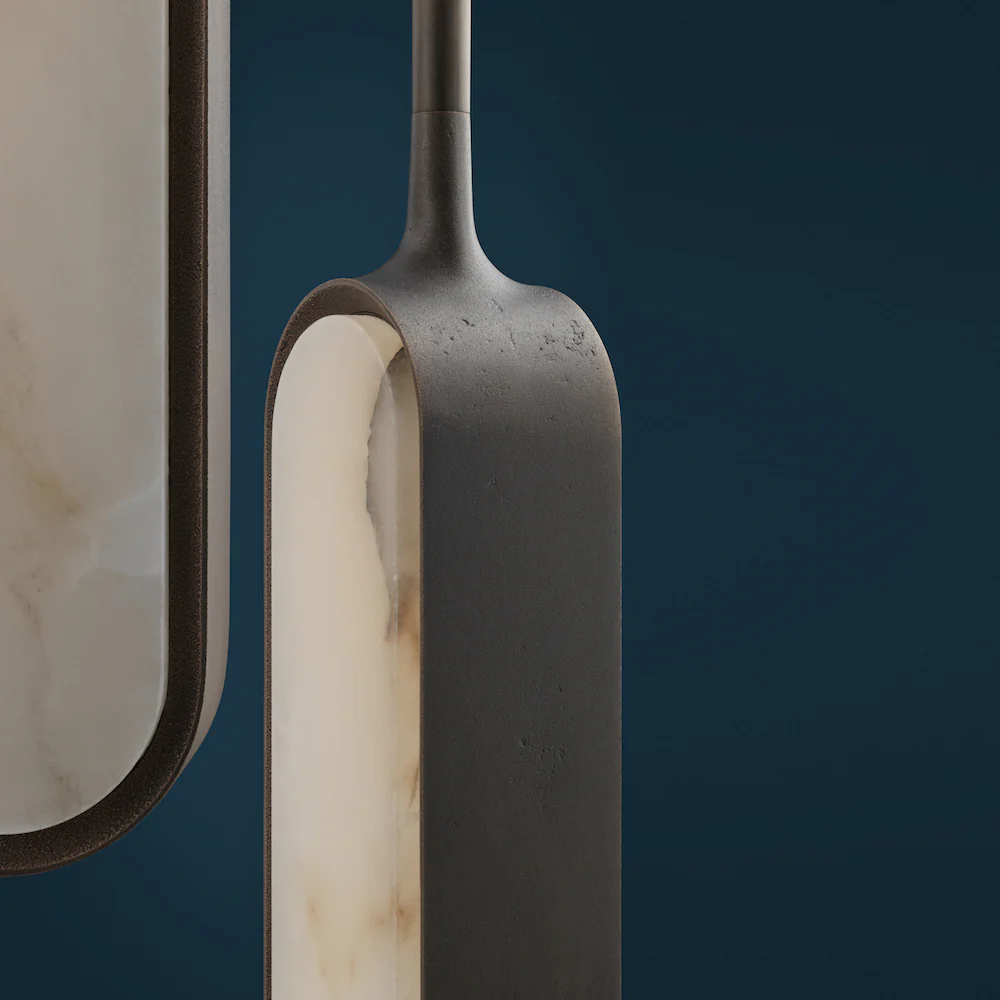 Pearl Alabaster Trio Pendant - Image 7
