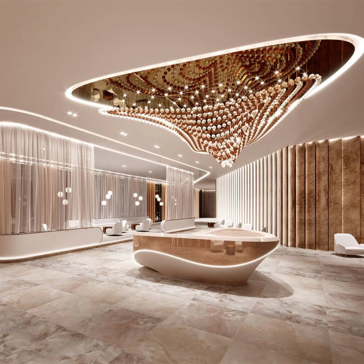 Pearl Wave Customize Chandelier - Image 12