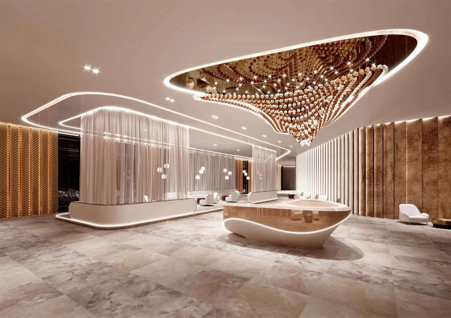 Pearl Wave Customize Chandelier - Image 9