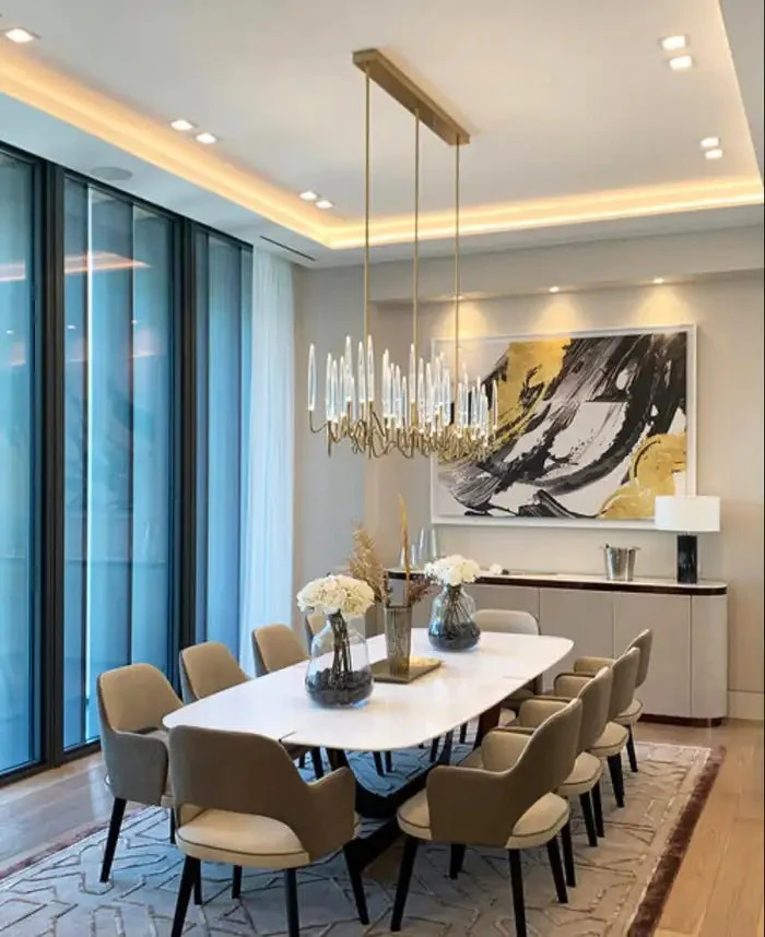 Pezzo Crystal Long Chandelier L78'' 59''  40'' - Image 10