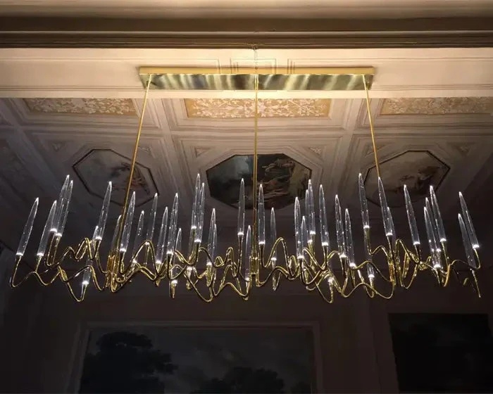 Pezzo Crystal Long Chandelier L78'' 59''  40'' - Image 24
