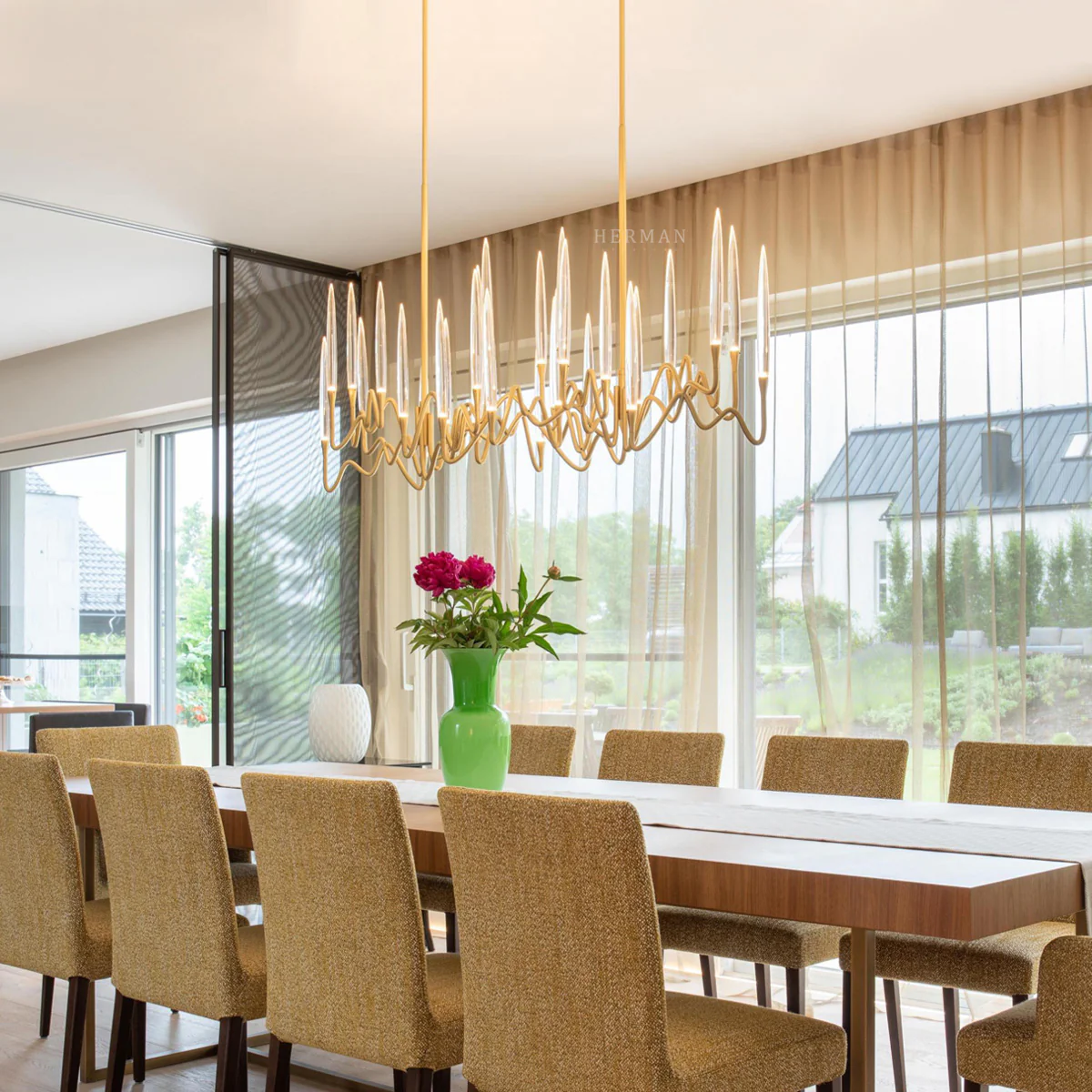 Pezzo Crystal Long Chandelier L78'' 59''  40'' - Image 28