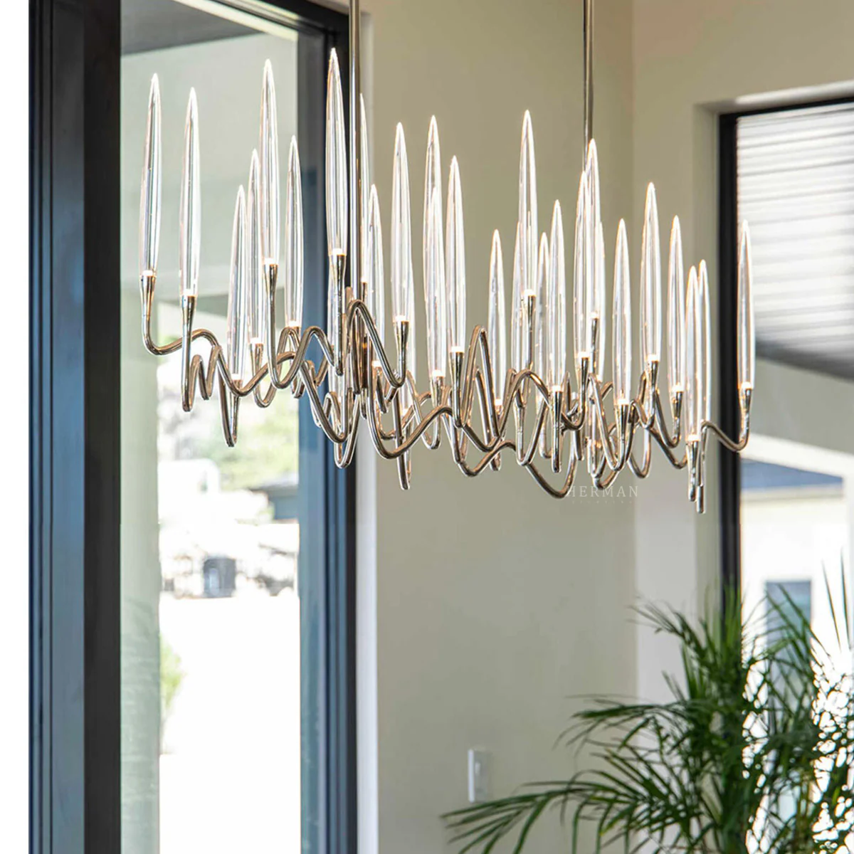 Pezzo Crystal Long Chandelier L78'' 59''  40'' - Image 30
