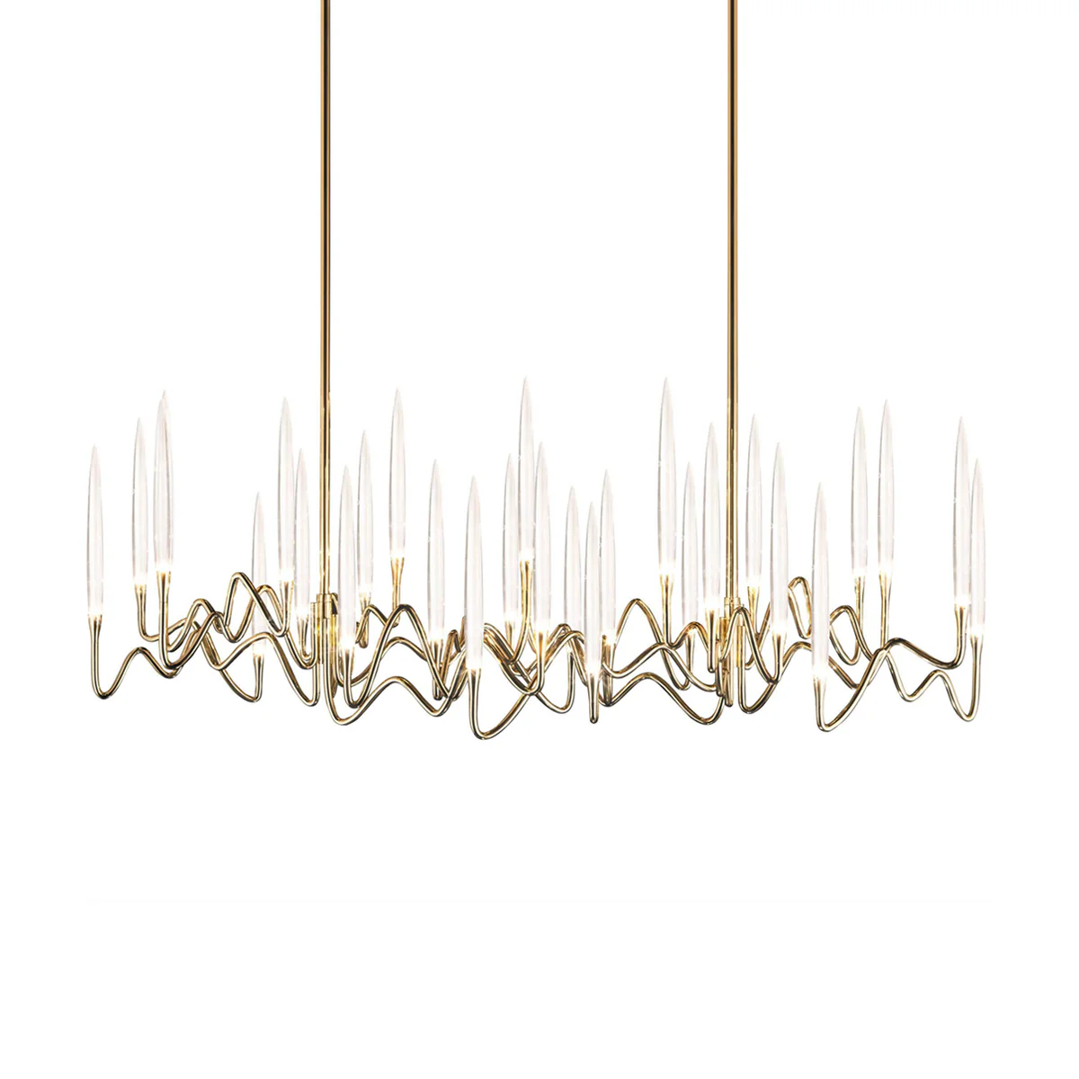Pezzo Crystal Long Chandelier L78'' 59''  40'' - Image 32