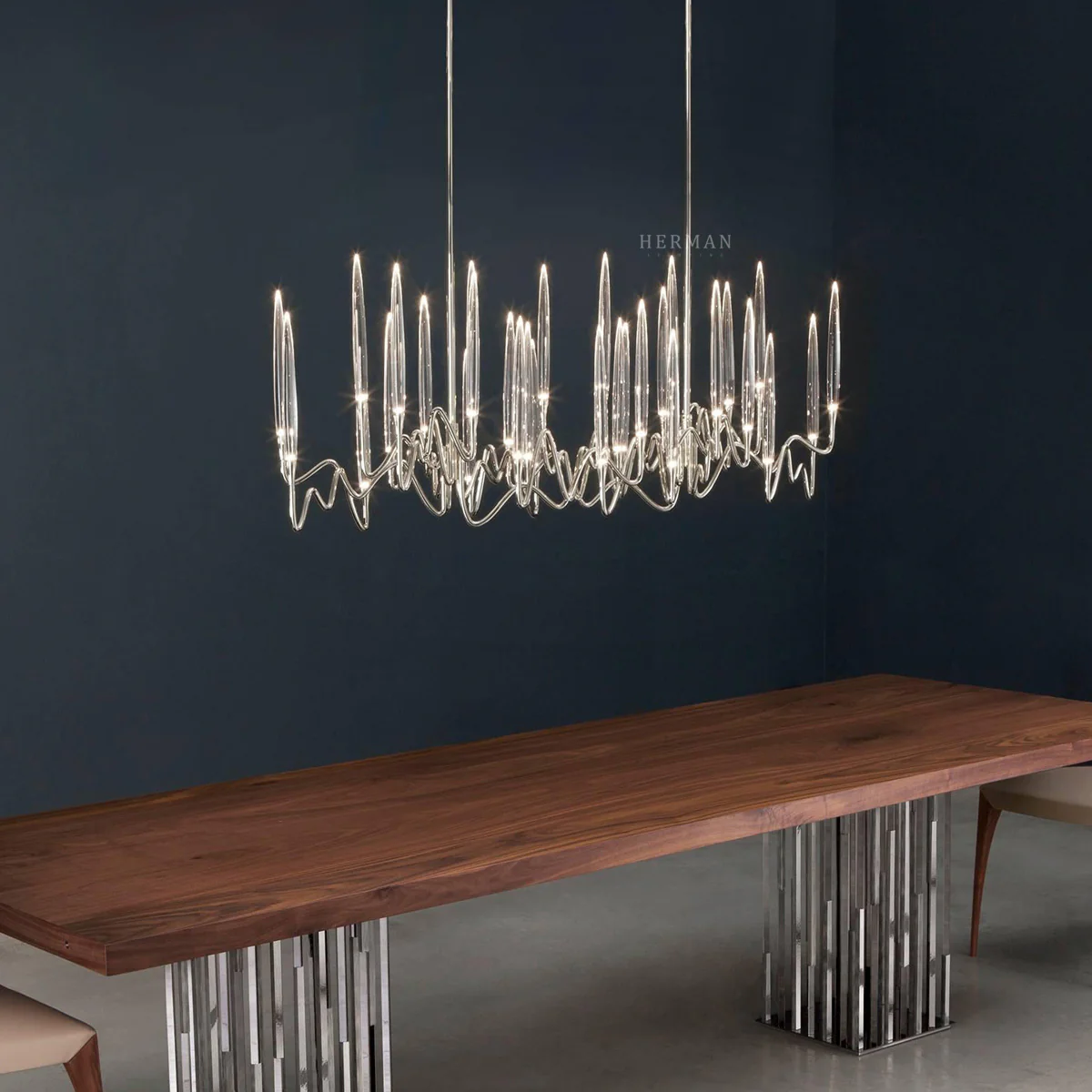 Pezzo Crystal Long Chandelier L78'' 59''  40'' - Image 36