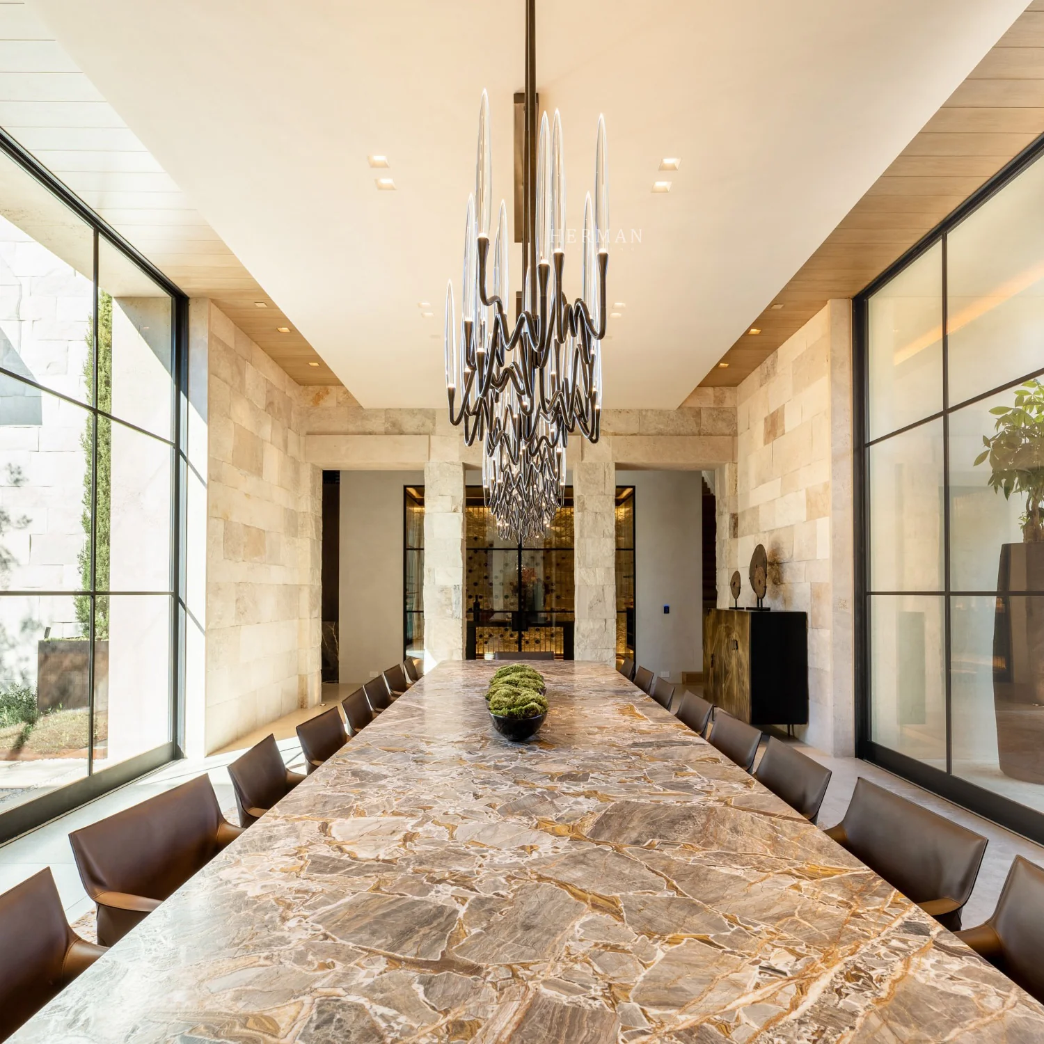 Pezzo Crystal Long Chandelier L78'' 59''  40'' - Image 42