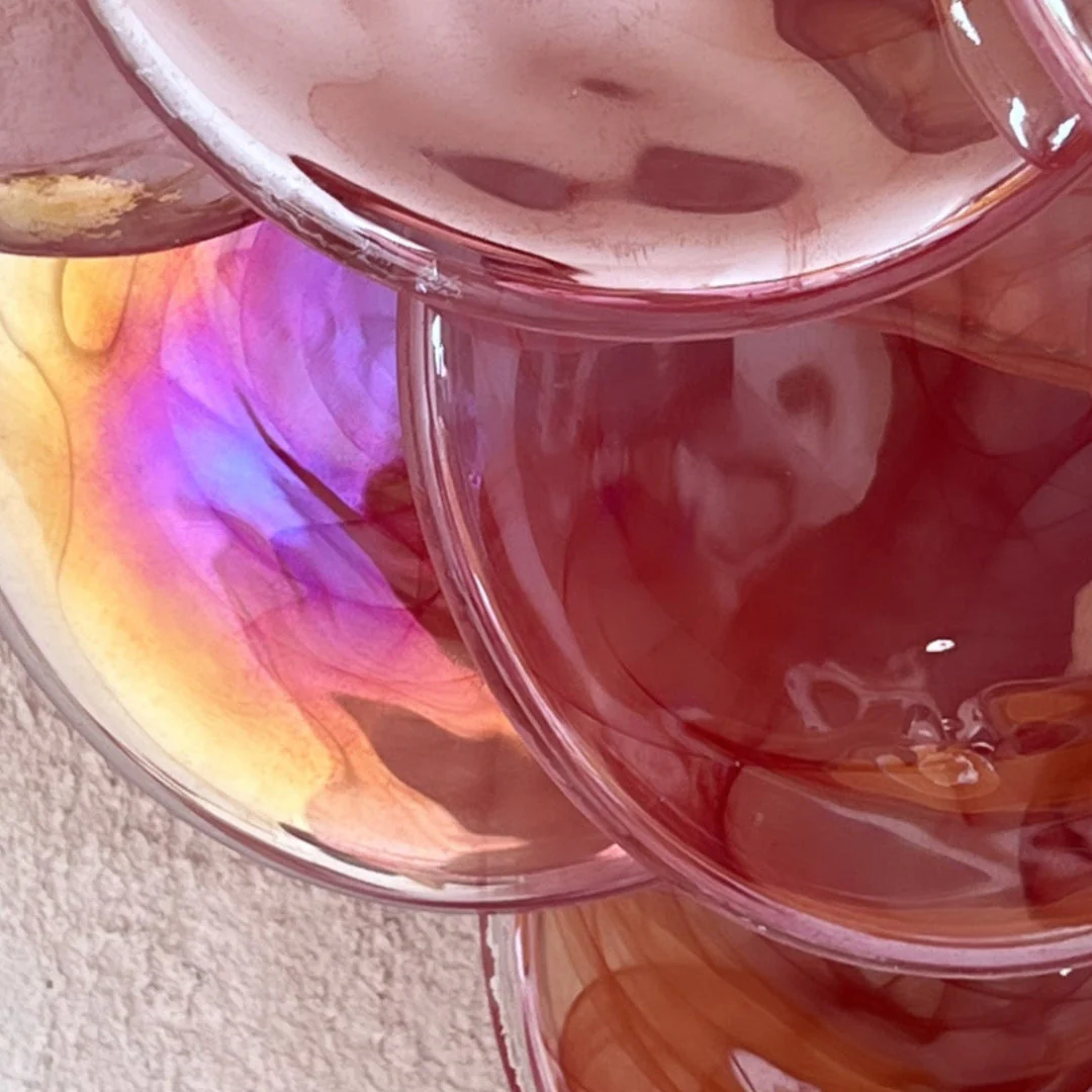 Pink Vintage Murano Glass Wall Lamp - Image 19
