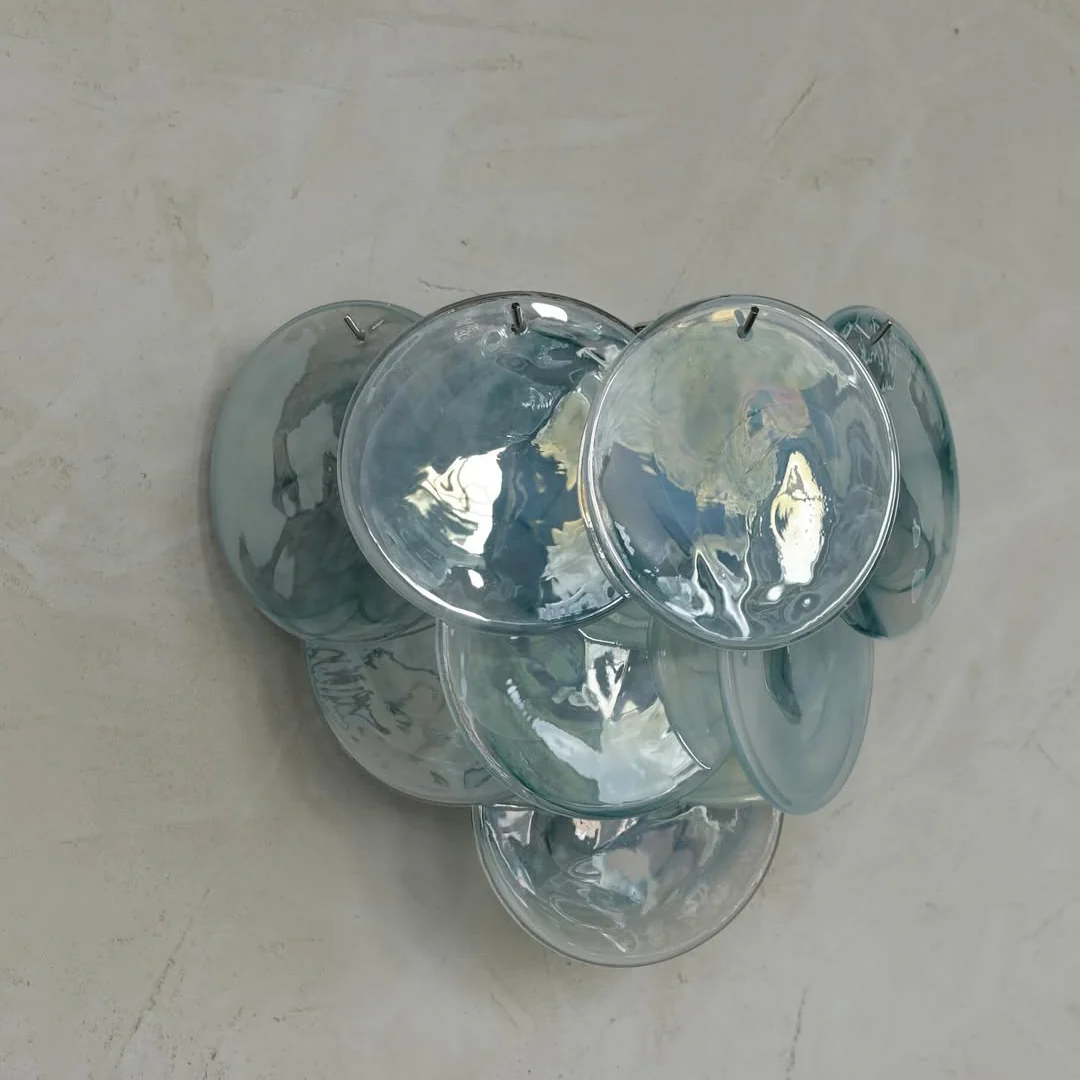 Pink Vintage Murano Glass Wall Lamp - Image 27